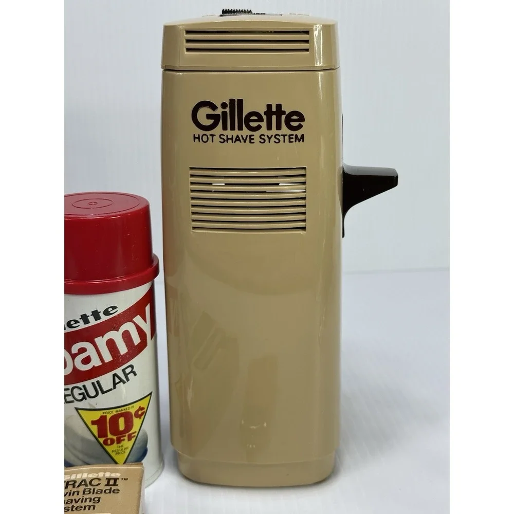 Vintage Gillette Hot‎ Shave System GSM-3 OPEN BOX Unused Green Light Comes On
